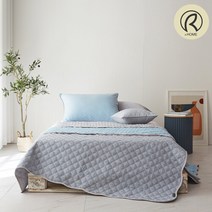 리치앤홈 사계절 먼지없는 패드 벨로체퀼팅 고주파 스프레드 단품 1+1, 02.1+1 벨로체 슈어 퀼팅 스프레드 그레이