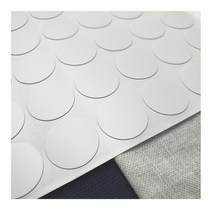 원형 못자국 커버 스티커 54p 매끈 흰색
