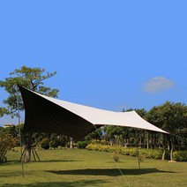 블랙코팅 헥사타프 대형 자외선차단 6x5m, 올화이트