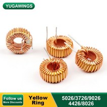 10Pcs 자기 링 인덕터 Toroid 초크 코일 Toroidal 인덕턴스 5026 3726 4426 8026 22uH ~ 220uH, 5026 100uH VC 0.6 A
