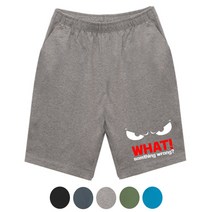 아우라큐 여름 면 반바지 왓 남여공용 빅사이즈