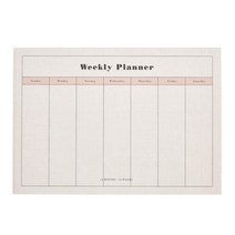 아트박스 스케쥴러 핑크그리드 위클리가로 (04010674), 단품