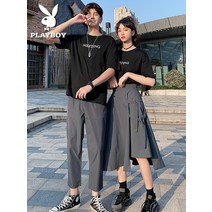 PLAYBOY 플레이보이 커플시밀러룩 30대커플룩 여름커플티