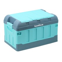 굿아이템 폴딩 리빙박스 70L 하이커버, 1개, 하늘블루