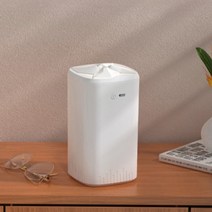 [1+1] 세척이 간편해 안전한 무드등 무소음 무선 초음파 미니 가습기, 화이트+화이트