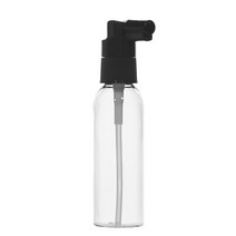 허브스프레이 헤어 스프레이용기 검정 흰색캡 20~500ml, 60ml, 투명용기 검은색캡, 1개