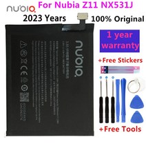 핸드폰 배터리 교체 2023 zte nubia z11 용 새 배터리 nx531j li3829t44p6h806435 3000mah 교체 용 충전식 배터리 + 무료 도구, 없음