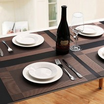 퍼니싱굿즈 호텔느낌 방수 플레이트 매트 플레이팅 식탁매트 방수매트, 45*30, 실버