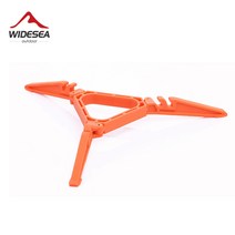 Widesea 가스 탱크 브래킷 가스 버너 야외 스토브 캠핑 스토브 도구 병 선반 스탠드 삼각대 접이식 캐니스터 스탠드, 협력사, 한개옵션0, 1개