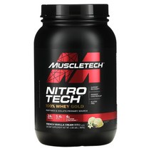 머슬테크 니트로 테크 웨이 골드 프랜치 바닐라 크림 907g, 2 lb