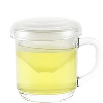 럭키글라스 필터 뚜껑 머그잔 300ml 1p