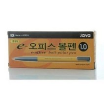 자바펜 e오피스 볼펜 1.0mm, 검정, 72개입