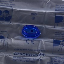 일회용 입-입 CPR 호흡 마스크 1 개 심폐 소생술 비상 편도 밸브 호흡기 생존 장비