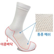 남성 빅사이즈 세븐 스포츠 장목양말 5켤레