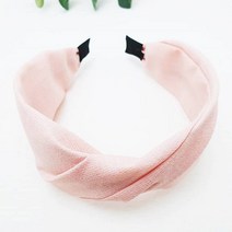 무이토린다 심플 무지 리넨 넓은 반다나 터번 헤어밴드 7color
