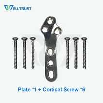 판금공구세트 자동차 수리 덴트도구 연마기 브래킷 수의과 TPLO 잠금 스테인레스 스틸 애완 동물 도구용 나사 포함, 57.with Cortical Screw - Left