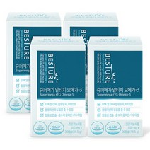 베스처 슈퍼메가 rTG 알티지 오메가3, 단품없음, 4박스