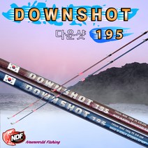 NDF 뉴월드피싱 DOWN SHOT C-195 광어 우럭 농어 다운샷낚시대, 딥 블루(펄)