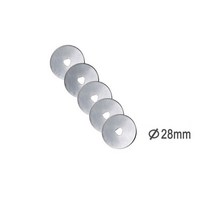 원단재단기 45mm 28mm 로터리 커터 가죽 절단 도구 패브릭 커터 원형 블레이드 diy 패치 워크 연결 바느질 퀼트 패브릭 절단 129, 5pcs 28mm 블레이드