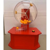 번호 추첨기 대형 자동 로또 랜덤 뽑기 무작위 경품, 탁상용 복권기 (공 100개 제공)