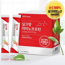 실크랑 아미노프로틴 2g X 30포 레몬맛 누에고치 식물성 단백질 보충 영양제, 60포