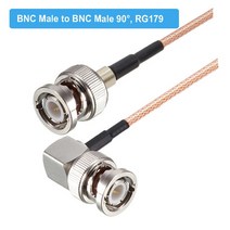 RG179 케이블 75 Ohm BNC 남성 직각 플러그 커넥터 어댑터 비디오 카메라 SDI 캠코더 HD-SDI/3G-SDI/4K/8K, 02 BNC M to BNC M90_08 60CM