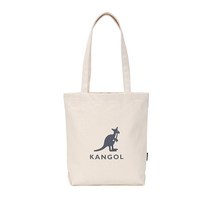 캉골(KANGOL) 후로킹 심볼 에코백 0041 아이보리, ONE