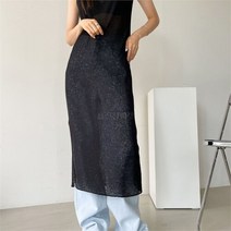 셀러허브(잡화) 여자 린넨나시 민소매 레어어드용 스판 일자 롱원피스