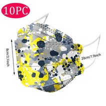 KN95 Masqu 10pcs 염료 위장 FFP2 CE Facemask 덴탈마스크, 기본, T14-N-10pcs