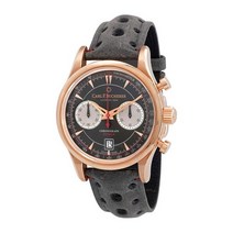 칼 F 부러커 Carl F. Bucherer 마네로 플라이백 크로노그래프 오토매틱 블랙 다이얼 남성용 시계