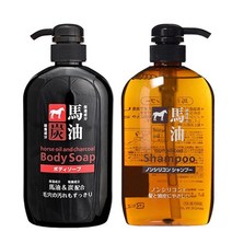 마유 숯 바디워시 클렌저 등드름 비누 먼지 흡착 샴푸, 구마유지 마유 샴푸 600ml