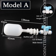 저무리 여과기 143939 od tube 조정 가능한 미니 플로트 볼 밸브 자동 차단 수족관 ro water filter water 정수기 water control switch, 모델