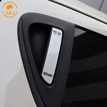 (SNJ) 더 넥스트 스파크 아크릴 2열 도어캐치 튜닝 손잡이 포인트 몰딩, 헤어라인실버