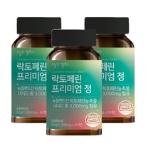 오늘의밸런스 락토페린 3000mg 초유 유산균, 60정, 3개