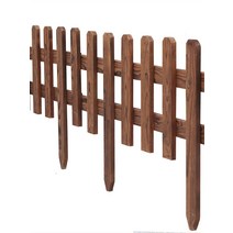 낮은 채소밭 경계목 미니 울타리 말뚝형 화단경계, 흰색 100x100x125 두께 13