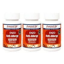 ENZOLIFE ANTI-ALLERGY 엔조라이프 뉴질랜드 안티 알러지 비타민C 엔조제놀 50mg 60캡슐 3팩
