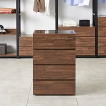 예투가구 워드 600 드레스룸 아일랜드 4단 서랍장, 멀바우