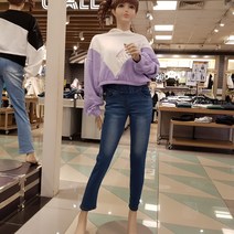 [더데이걸] 논현점 ##### 일자핏 따뜻 기모 밴딩 청바지#### 겨울청바지### 슬림 일자핏### 사방스판###피치기모#### 데일리 청바지