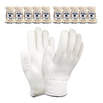 신정글러브 클로버 면장갑 40g, 손목(검정), 100개