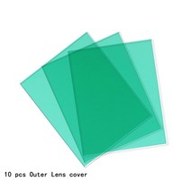 용접 마스크 헬멧 태양 자동 리튬 배터리 전기 DIN4/9-13 TIG 미그 어둡게, Outer lens cover, Outer lens cover
