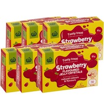 울워스 젤리 딸기 85g Woolworths Jelly Strawberry, 6팩