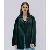 MARITHE FRANCOIS GIRBAUD LAMB SKIN SINGLE LEATHER JACKET black