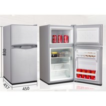캠핑카 카라반 트레일러 DC 냉장고 차량용 DC12 24V 캠핑 사이드도어, 50L 블랙