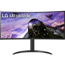 커브드모니터 게이밍 게임 용 듀얼 커브 모니터 LG 34WP60C-B 34인치 21:9 곡선형 울트라 와이드 QHD (3440, 02 기울기/높이 조절 가능한 스탠드
