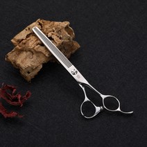 [공식 판매점] 페니체 가위 실버퀵 숱가위 6.5인치 전문가용 강아지 애견 미용 셀프 세트