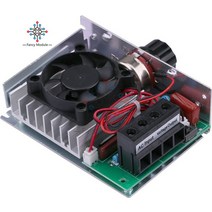 전압조절기10000W 초고출력 SCR AC 110V 220V 모터 속도 컨트롤러 전자 레귤레이터 디밍 제어 팬 포함, 한개옵션0