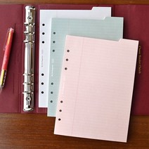 A5 6공 인덱스 패드 (16종), weeklyexpense