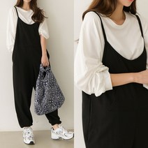 제시카79러브 여성 바지 귀여운 점프수트 쭈리바지 면 바지원피스