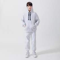 크로젬 주니어 남녀공용 특양면 테이프 스트링 오버핏 후드 트레이닝 세트 CRZSTJ 219