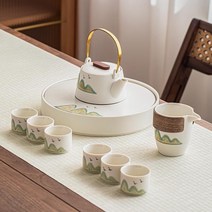 [노이트라] 백자 고급 다도세트 9종, 9종세트B, 1개
